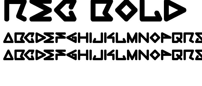 rec Bold font
